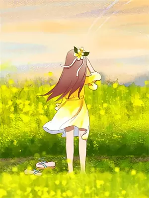 山花盛开的山村